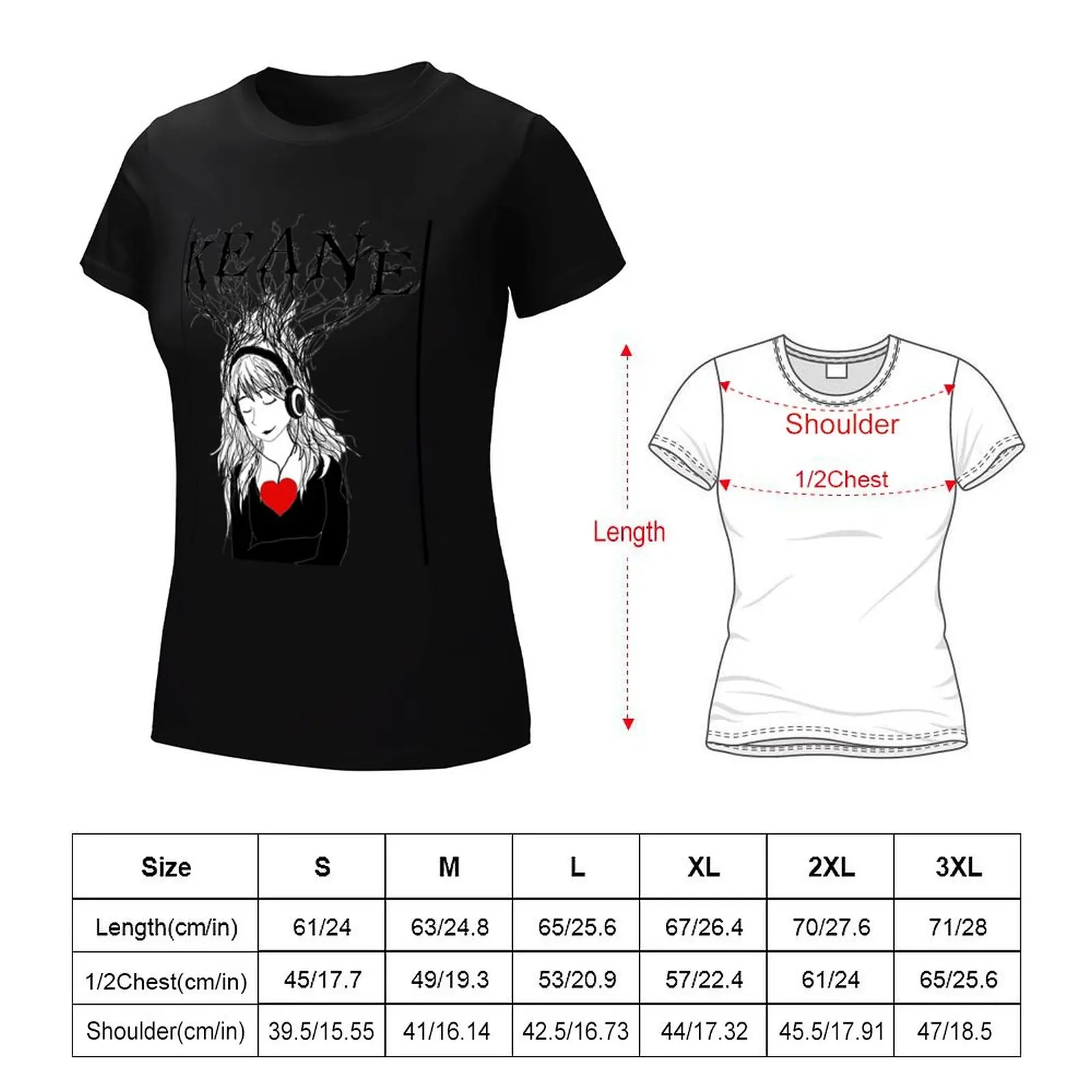 Wymarzone drzewo Keane T-Shirt koszulka bluzka w rozmiarze plus size kobiece śmieszne bluzka damska mody 2024