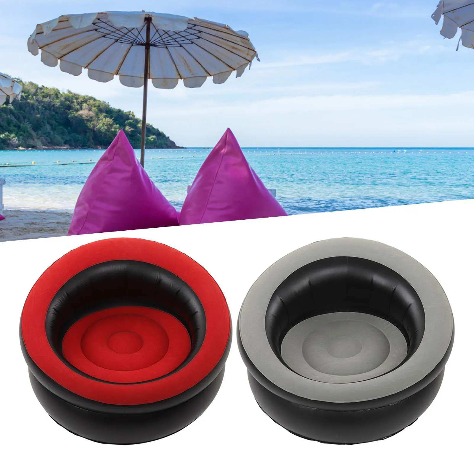 Inflatable Couch Eco Friendly Widely Applicable Fast Inflation PVC Inflatable Sofa Chair for Office