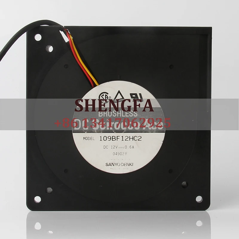 

Вентилятор SANYO 109BF12HC, 2 лампочки, 120x12032x32 мм, 12 см, 12 В, а, турбонагнетатель, охлаждающий вентилятор