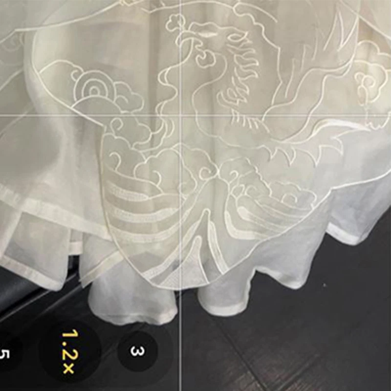 Vintage Tulle Midi Skirt Women Elegant Embroidery Mesh Pleated Skirts Summer Korean Aesthetic Design High Waist A Line Skirt New