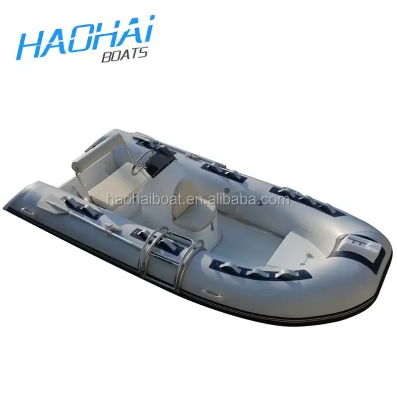 3.9m 5-Person Inflatable RIB Boat with Double Deep V Hull Eco-Friendly Lightweight Design for Diver Use