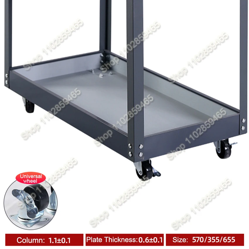 Two Layer Tool rack Garage Workbench Racks Accessories Mechanical Workshop ToolsCart Tool Trolley With Wheels