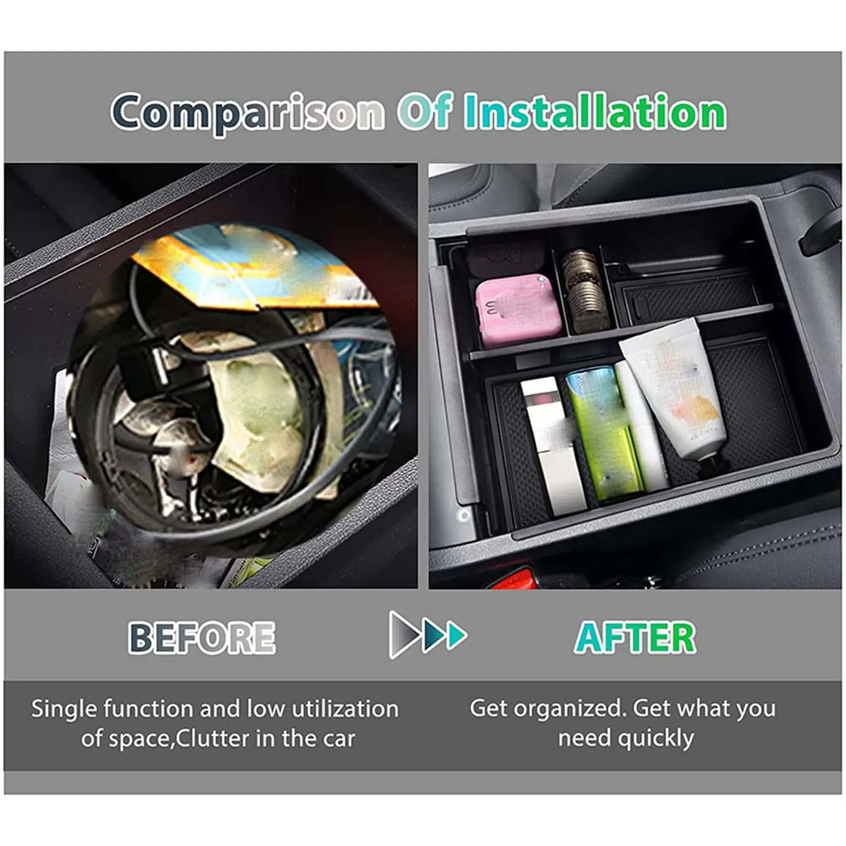 AB56-6X Centre Console Armrests Storage Box Organiser Interior Accessories For Tucson NX4 2021 2022