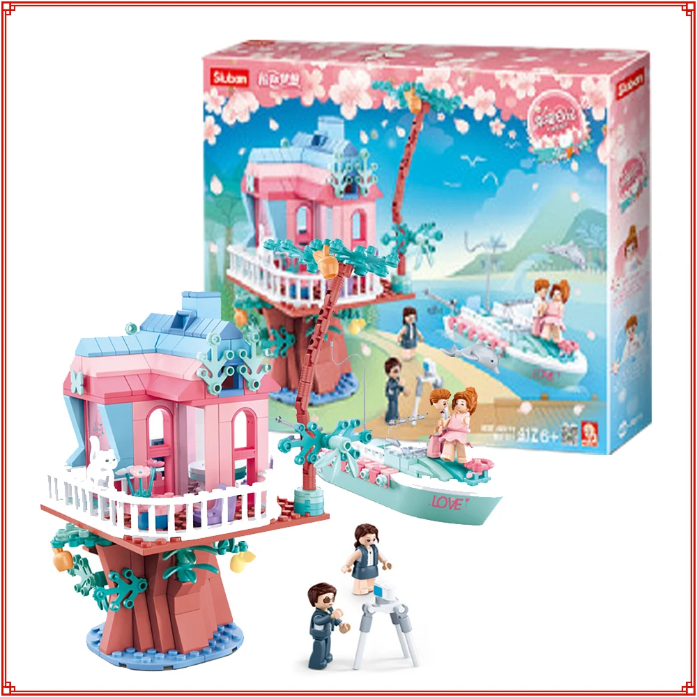 Winter Wonderland Building Blocks Fiaba Fantasy Matrimonio romantico Serie Scena Casa da gioco Assemblare Giocattoli modello Regali per ragazze