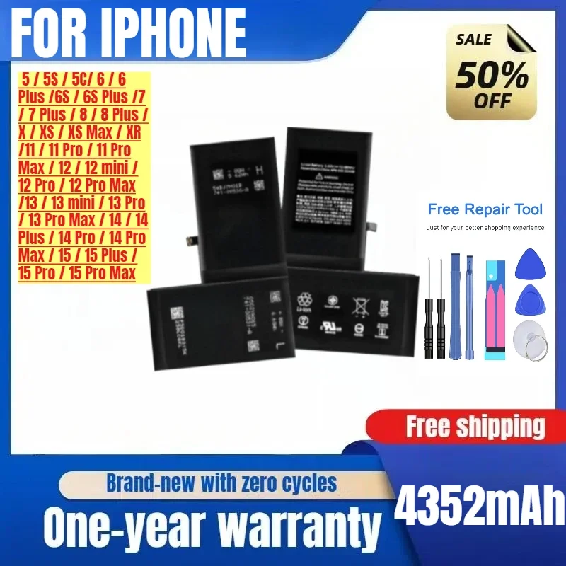 Applicable To 6iPhone13 Battery 7plus/8p/xsmax/11 Mobile Phone Battery IPhone6/14/14PIUS Replacement Battery