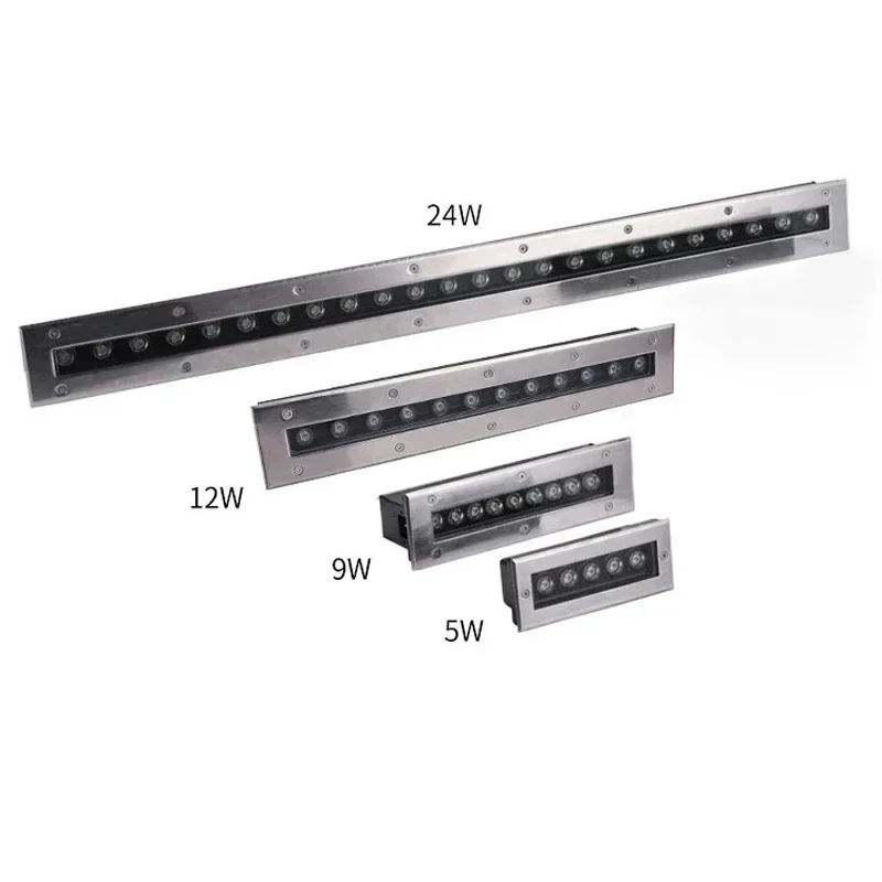 

Наружный водонепроницаемый встроенный настенный светильник с радужной полосой, светильник для дорожки, светодиодная лента, погребенный свет