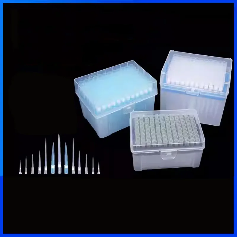 1set Lab 10ul/20ul/50ul/100ul/200ul/300ul/1ml/5ml/10ml Plastic Pipettor Tip Box with Pipette Filter Tips For Experiment