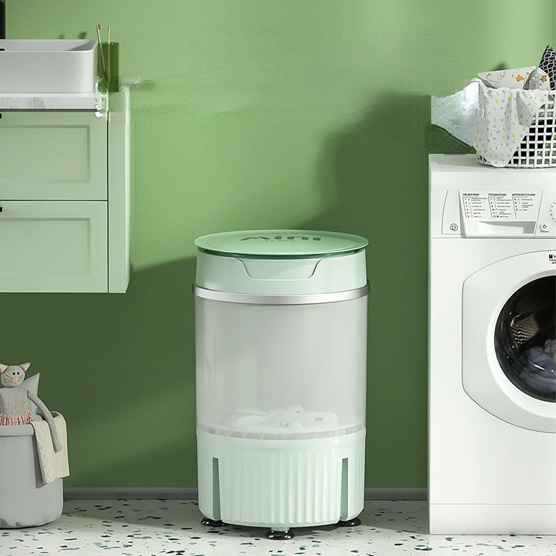 Mini Underwear Washing Machine Full Semi-automatic Washout Integrated Portable Washer for Baby Small Doesn't Take Up Space