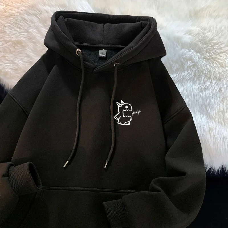 Men's Spring Autumn Hoodie 2026 Fashion Brand Personalized Monster Print Top Multi-Functional Casual Streetwear