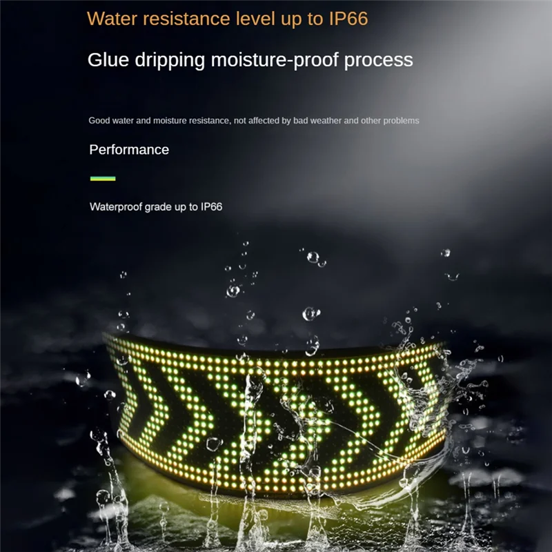 A14M LED 픽셀 패널, USB 5V 유연한 LED 모듈 RGB 스크롤 텍스트 애니메이션 디스플레이, 블루투스 APP, 16X32 Led 7X17cm 사용하기 쉬운