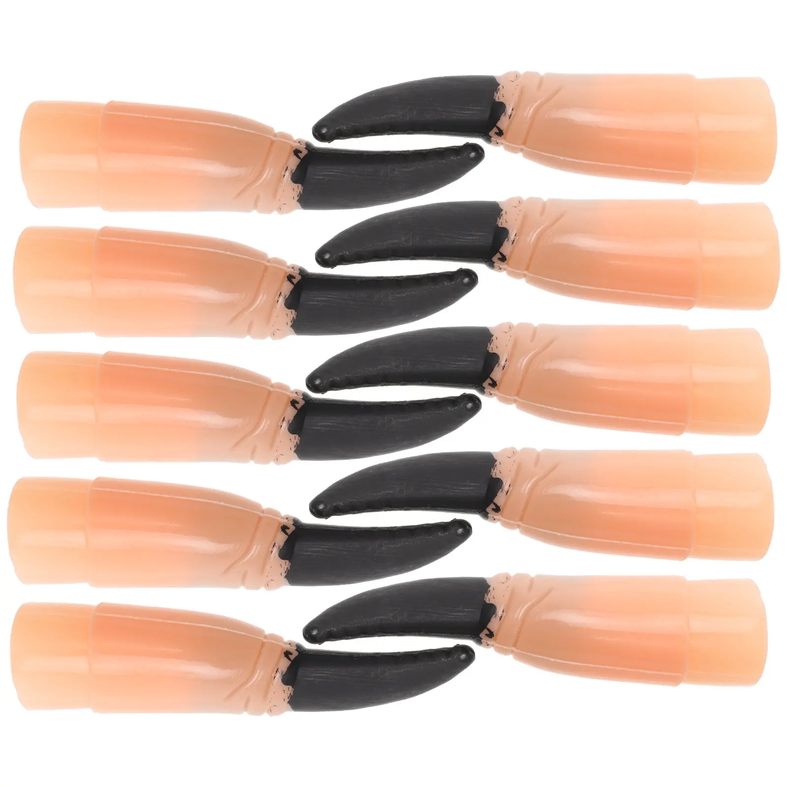 

10 шт. накладных ногтей в стиле зомби, ужасные ногти ведьмы, длина 6 см, диаметр 2 см, универсальный размер, реквизит для жуткого костюма на Хэллоуин