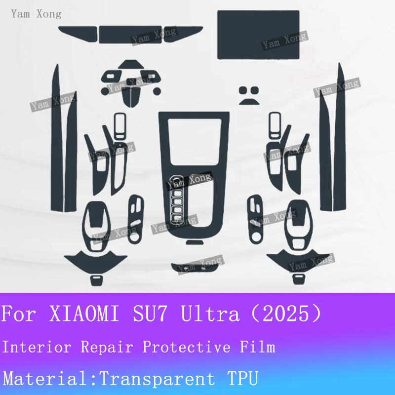 

Car Interior Film Full Set For XIAOMI SU7 Ultra(2025) Dashboard Center Console Touchscreen Protection Film Anti-Fingerprint
