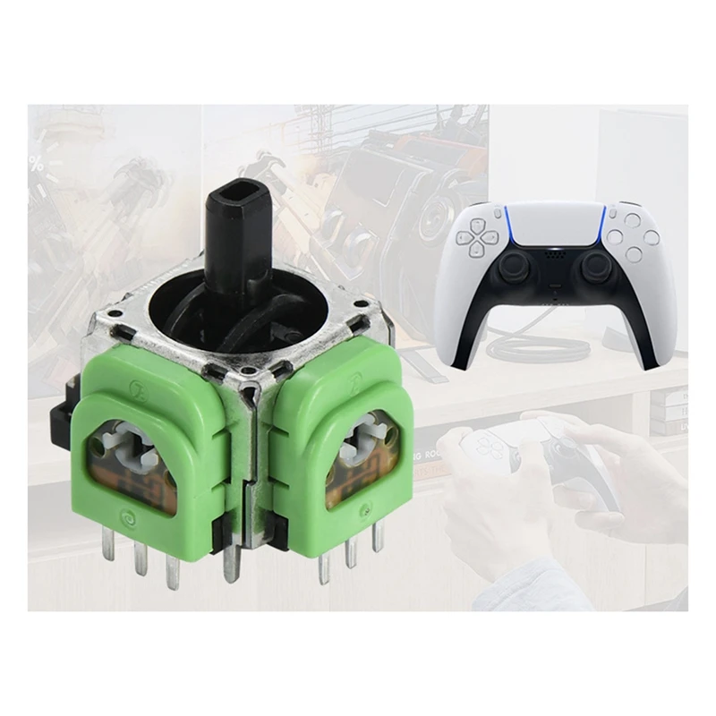 RISE-10PCS For PS5 Hall Electromagnetic Joystick Gen 3 Adjustable Hall 3D Joystick For PS5 Game Console Repair Accessories