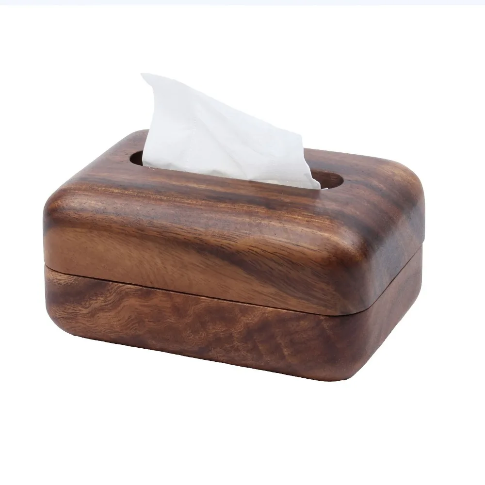 Wooden Tissue Box Home Decor Daily Use Vintage Style