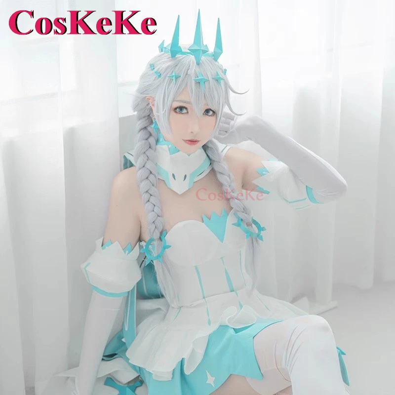 CosKeKe Kiana Kaslana Cosplay Game Honkai Impact 3 Costume Princess Of The East Sweet Elegant Formal Dress Role Play Clothing