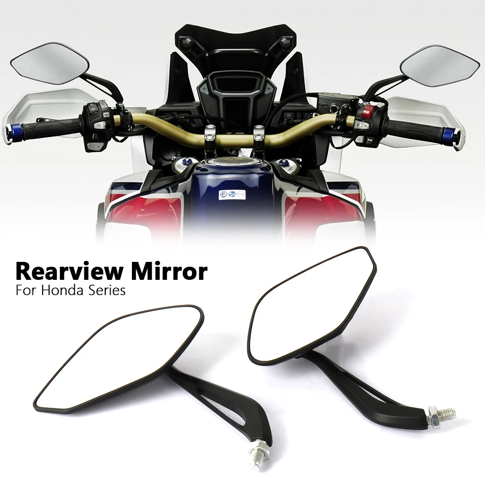 Universial Motorcycle Side Rearview Mirrors CNC For HONDA CRF1100L CRF1000L XL750 Transalp CB650F CB650R CBR650R CL500 CB500X