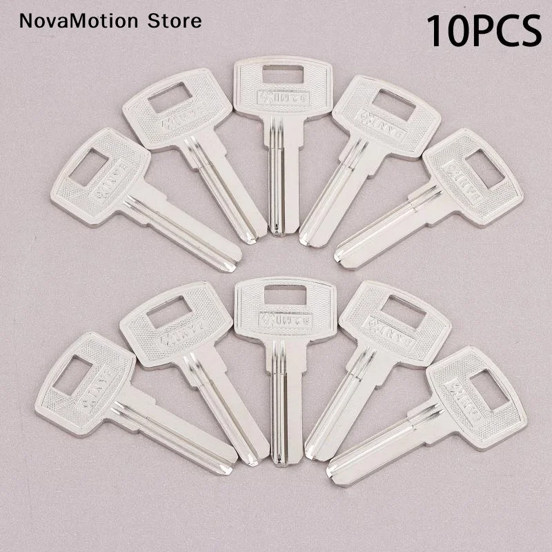 [NM]10Pcs Silver Metal Commonly Used Key Blank FAV1D Baili Double Slot Key Blank Key Material/Key Blank[NM]