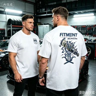 Car Modification Culture T Shirt BC Racing Skeleton Hand Personality Print Men Women Cotton Tee Short Sleeve T-shirt Summer Tops - view 2
