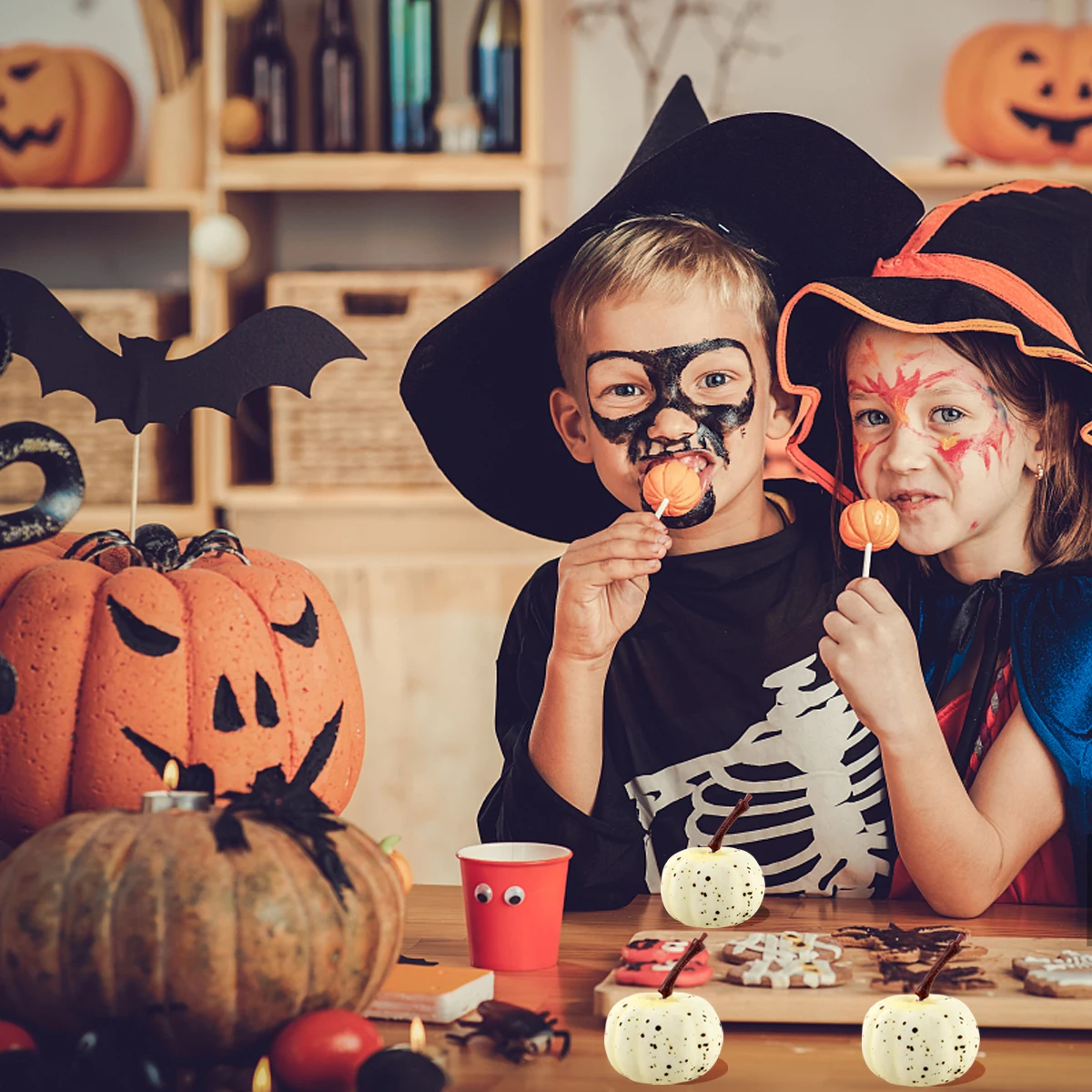 Decorations Artificial Pumpkin Home Accessories Key Chain Faux Foam Pumpkins