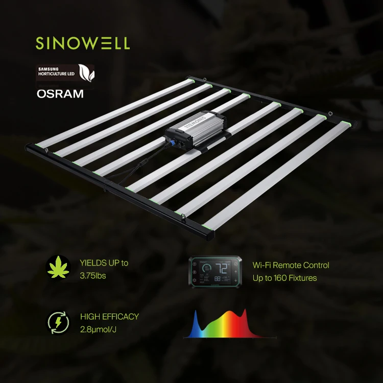 Hot selling：US CA TH Stock 4x6 4x4 Yields up to 4 Lbs Lm301h Lm301b Dimmable Full Spectrum LED Grow Light