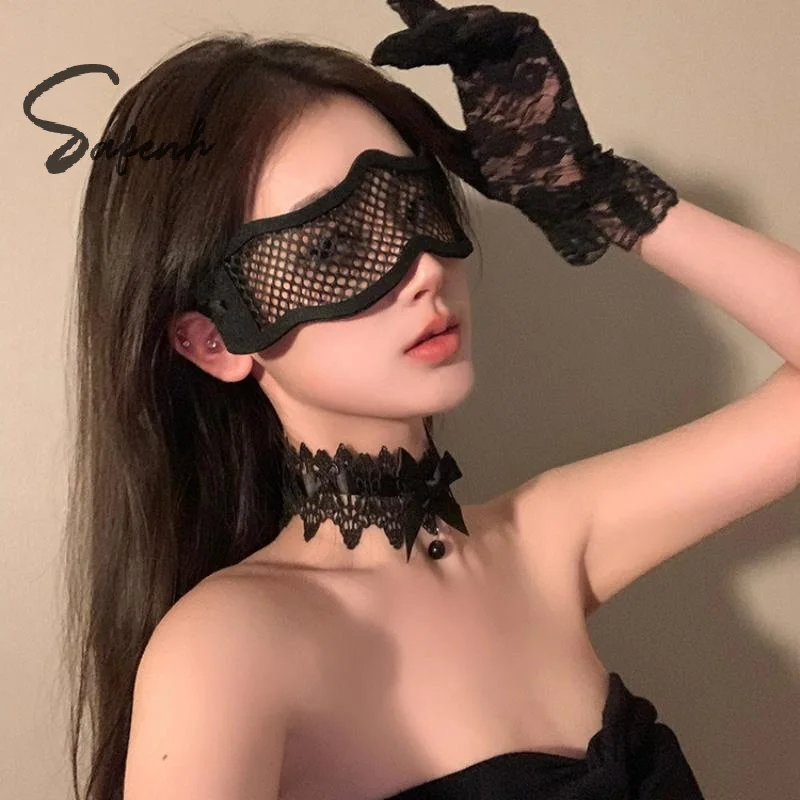 섹시한 여성 아이 페이스 마스크 코스프레 가장 무도회 파티 댄스 파티 할로윈 의상 파티 마스크 아이 페이스 마스크 재사용 가능