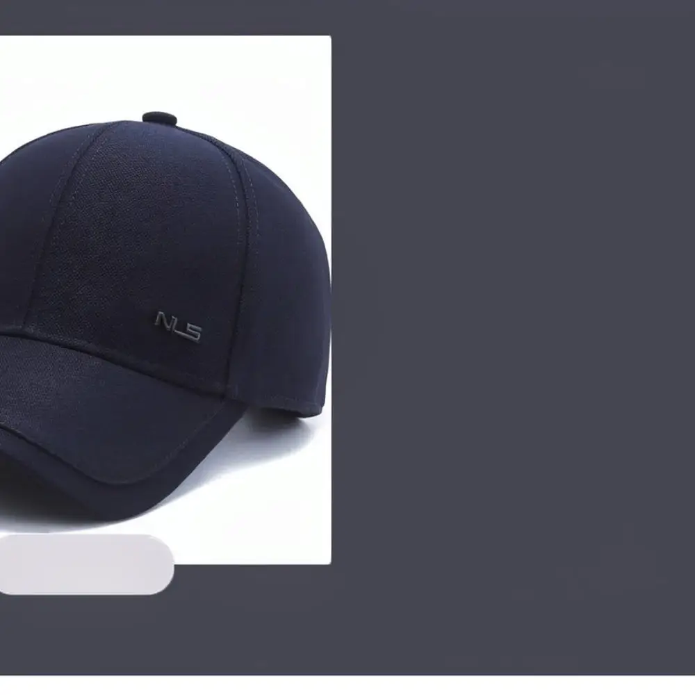 For For ZEEPONTY Men Baseball Hat Casual Autumn Winter Solid Color Adjustable Cap Deepened Fit Large Head Size Outdoor Sun Visor