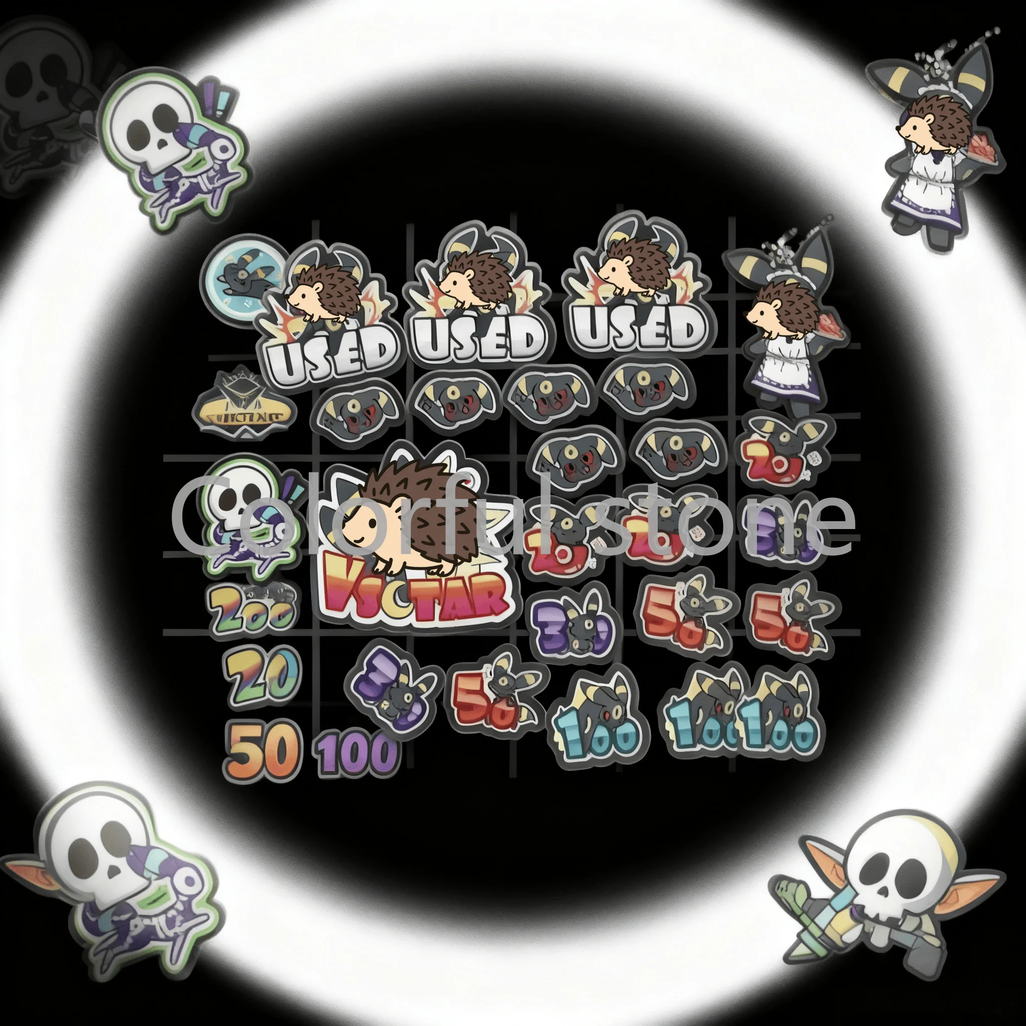 ptcg-pokemon-role-playing-game-damage-counter-damage-indicator-umbreon-match-scoring-used-board-vstar-borad-acrylic-gift-toy