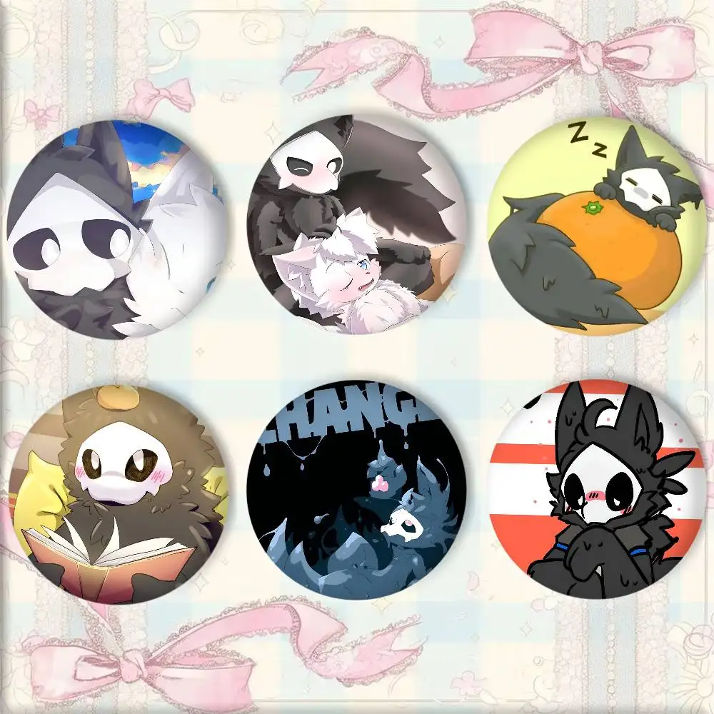 Classic Cute Game Anime C-Changed Manga Badge Tinplate Round Laser Brooch Clothes Backpack Accessories Lapel