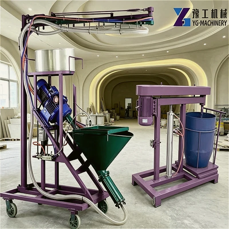 GRC Mortar Sprayer Glass Fiber Reinforced Cement Pump Customized 380V 2.2 4.0kw For GRC Fountain Basin Planter Fabrication