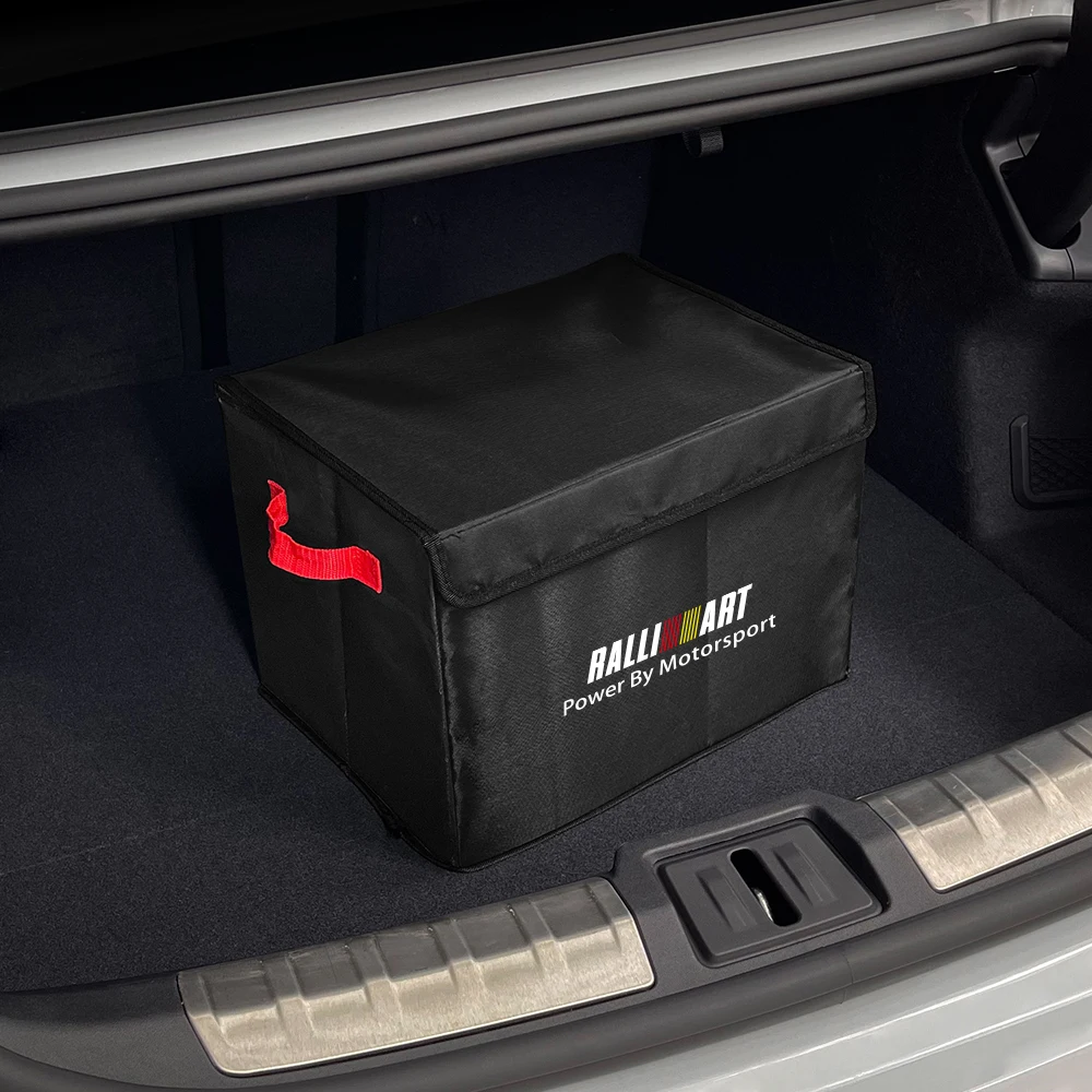 Car Trunk Organizer Large Capacity Storage Folding Box Accessories For Mitsubishi Ralliart 2010 2022 Lancer Ralli Art 9 10 Asx