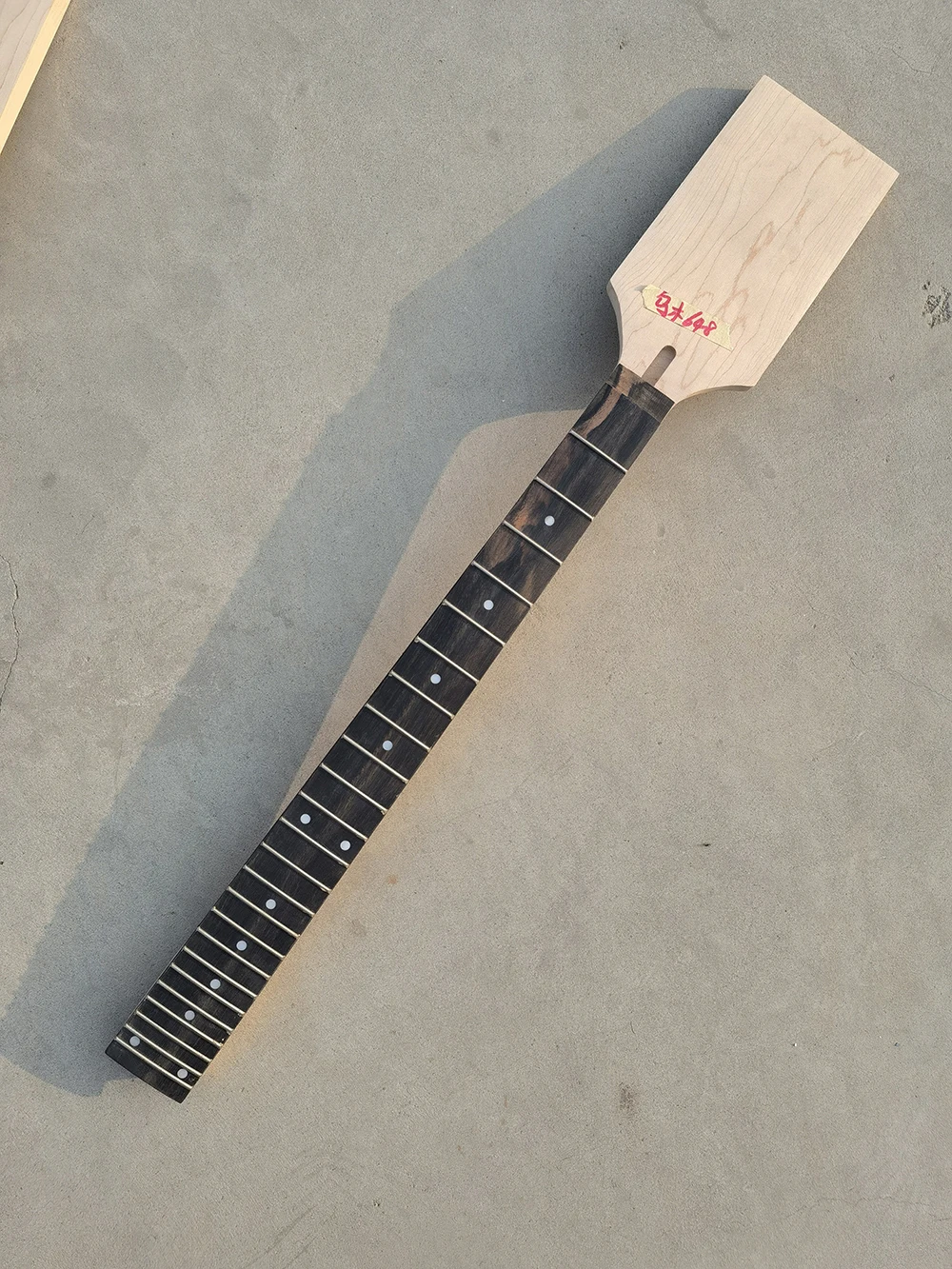Guitar neck 24 fret 25.5 inch maple Ebony Fretboard dp head nut width 42mm heel 56mm