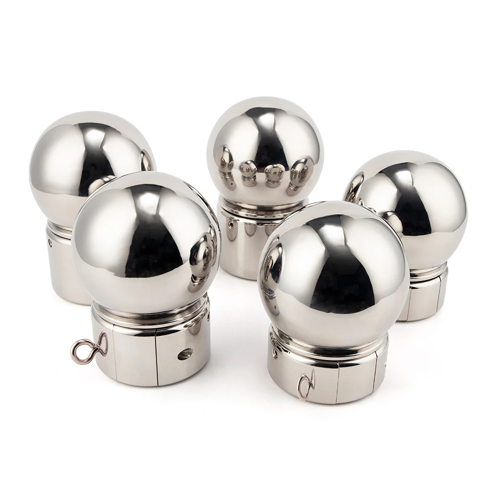 Super Heavy Testicles Ball Stretcher Removable Stainless Steel Male Weight Scrotum Pendant Cock Ring Lock CBT Sex Toys For Men