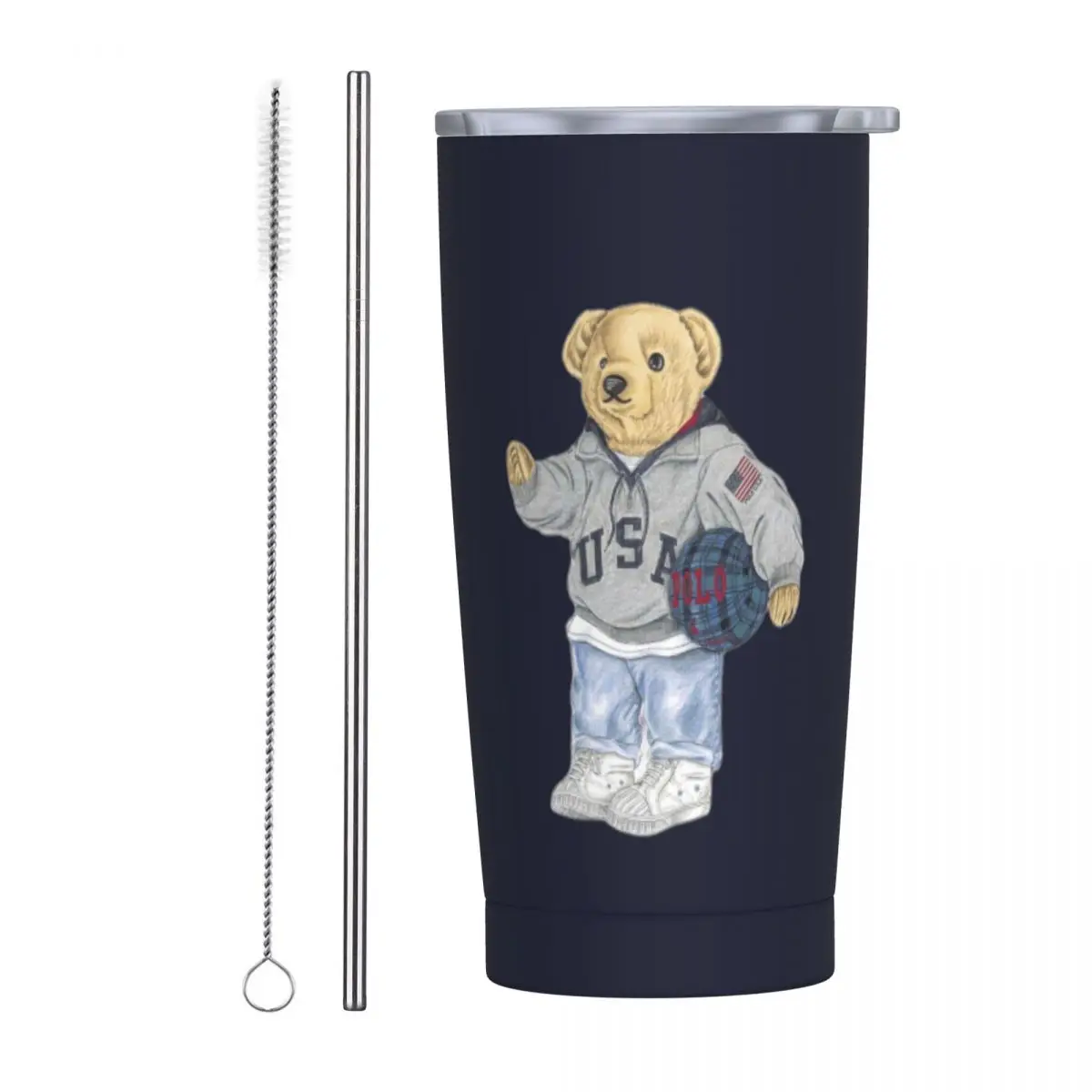 Ralph Bear 20oz Cup Large Capacity Car Mug Leak-proof Juice Coffee Cup Food Grade