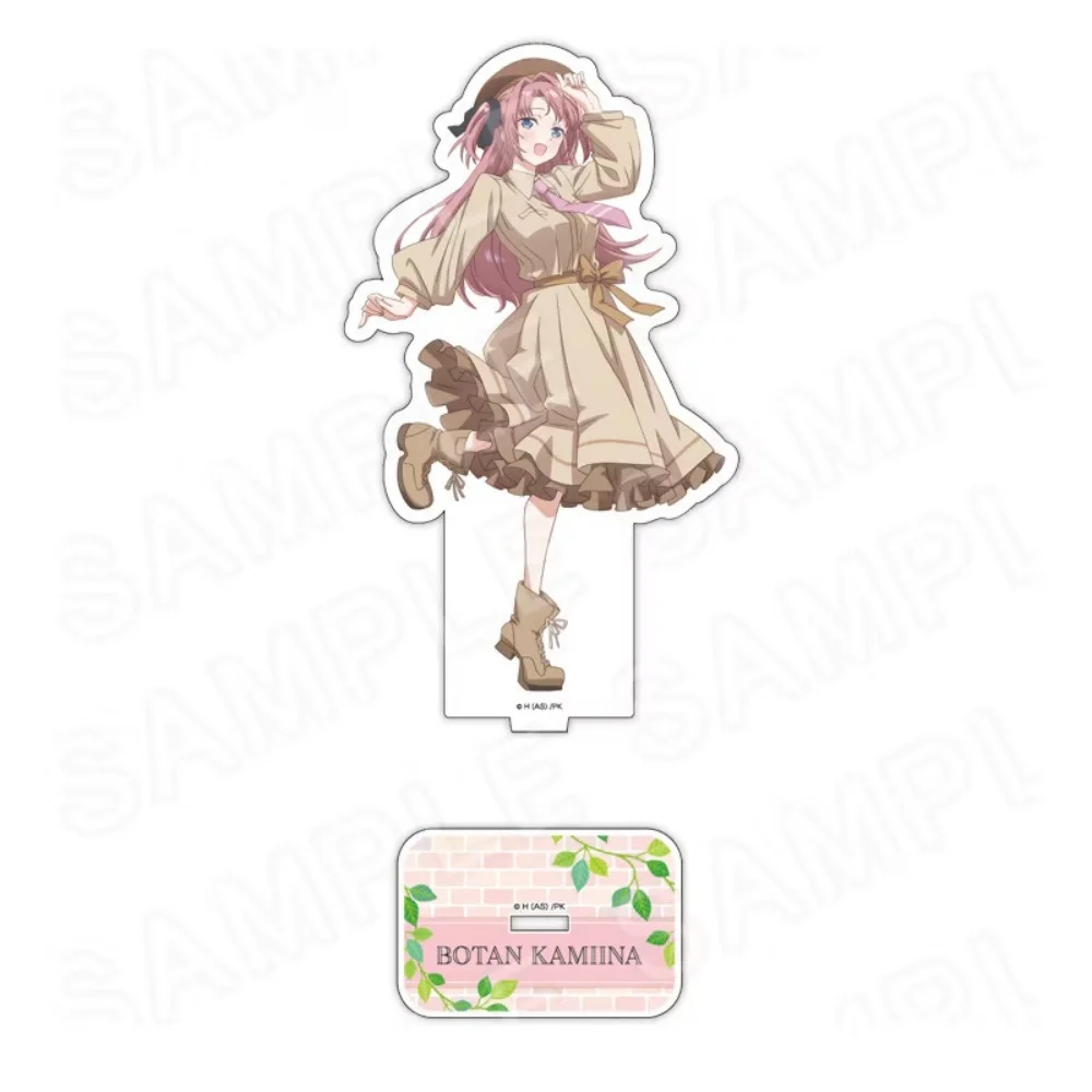 15cm Botan Kamiina Acrylic Standee Cute Dress Autumn Outfit Anime Action Figure Desktop Ornament Collection Gift Keychain