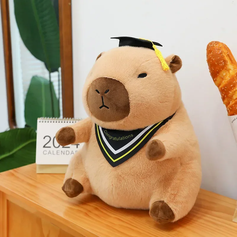 65cm Graduate Plush Dolls Doctor Capybara Owl Bear Plush Toy Cute Stuffed Animal Toy Doll Soft Cartoon Pillow Graduation Gift