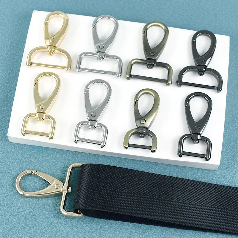 5Pcs 13-38mm Bag Strap Repair Metal Hook Buckle Detachable Swivel Lobster Clasp Pet Collar Webbing Trigger Clips Snap Clamp