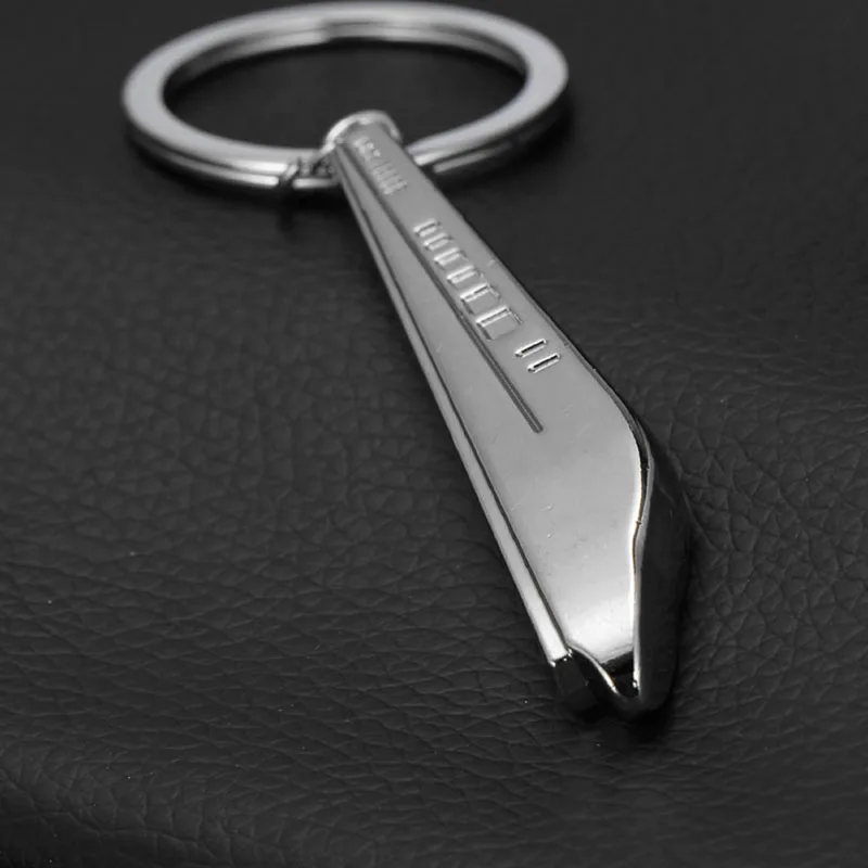 G8TE Silver Metal Keyfob Car Locomotive Train for Head Keyring Keychain for Key