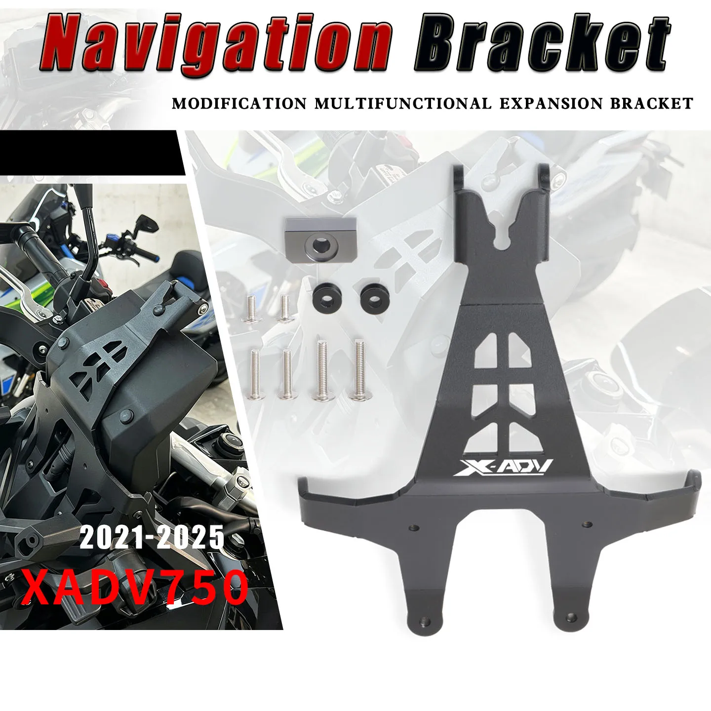 

Motorcycle Navigation Bracket Stand Holder Phone Mobile Phone GPS Plate Support NEW For X-ADV 750 XADV750 X ADV 2021-2025