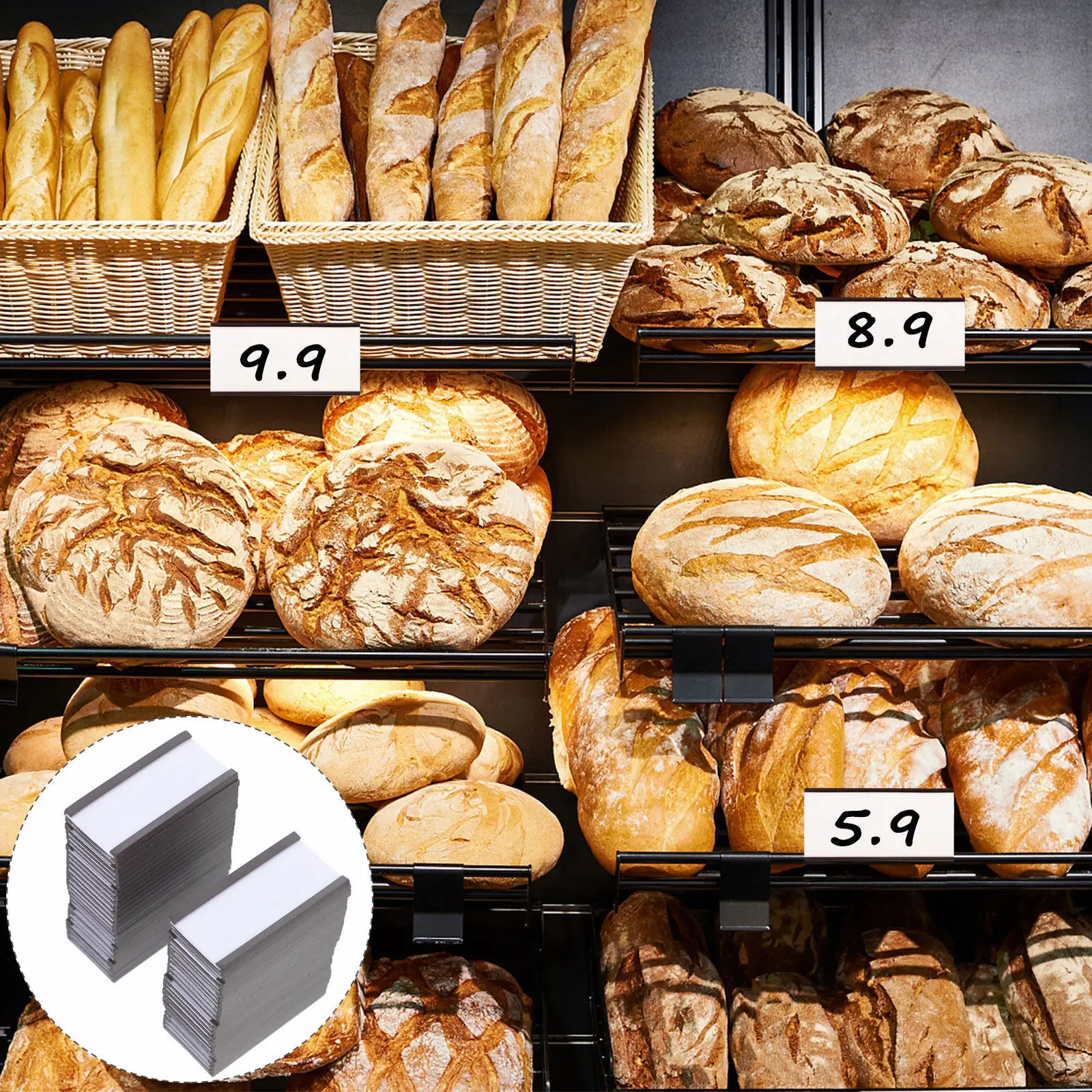 

30 шт. магнитных держателей для этикеток, прочные вставные карты-держатели для дверей, шкафов, полок, для хранения рулонов с информационными табличками