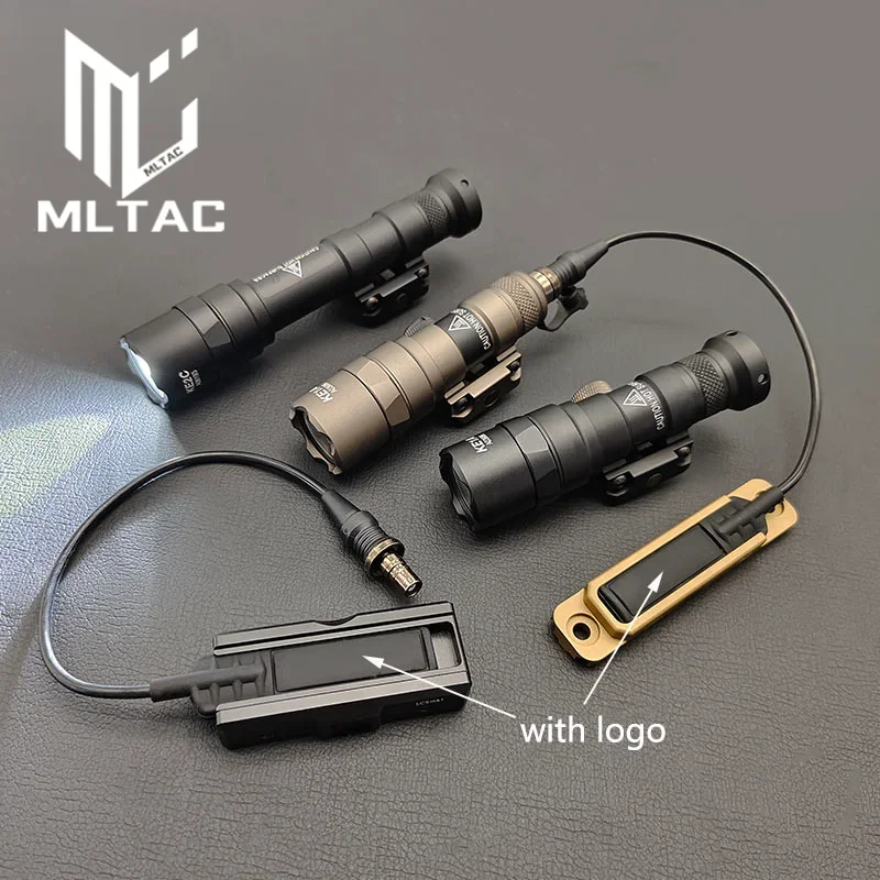 Tactical SF M300B M600B Flashlight Airsoft Scout Light With Switch Protect Card Slot Remote Pressure Switch For MLOK 20MM Rail