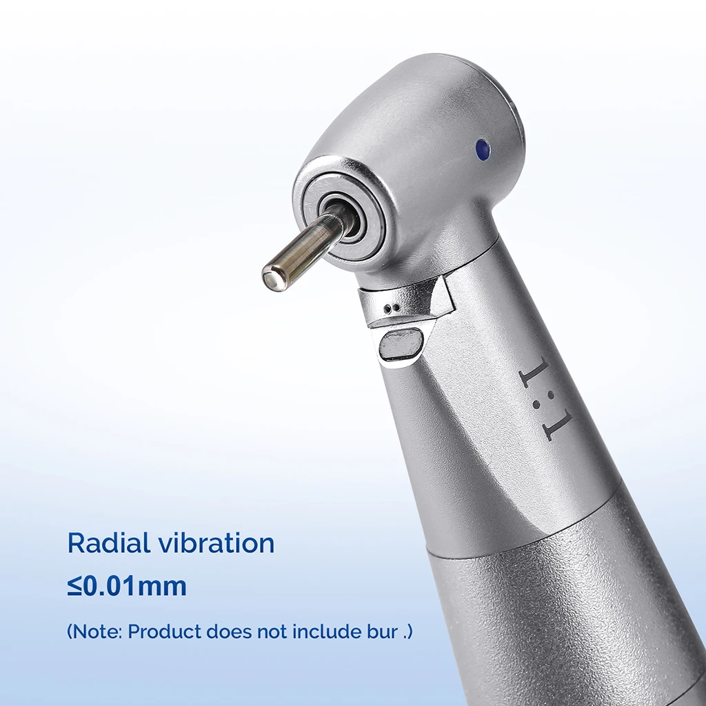 AZDENT Dental LED Niedrigdrehzahl-Winkelstück 1:1/20:1 mit Glasfaser und abnehmbarem Kopf, Zahnmedizinisches Instrument 202C – Detail 5
