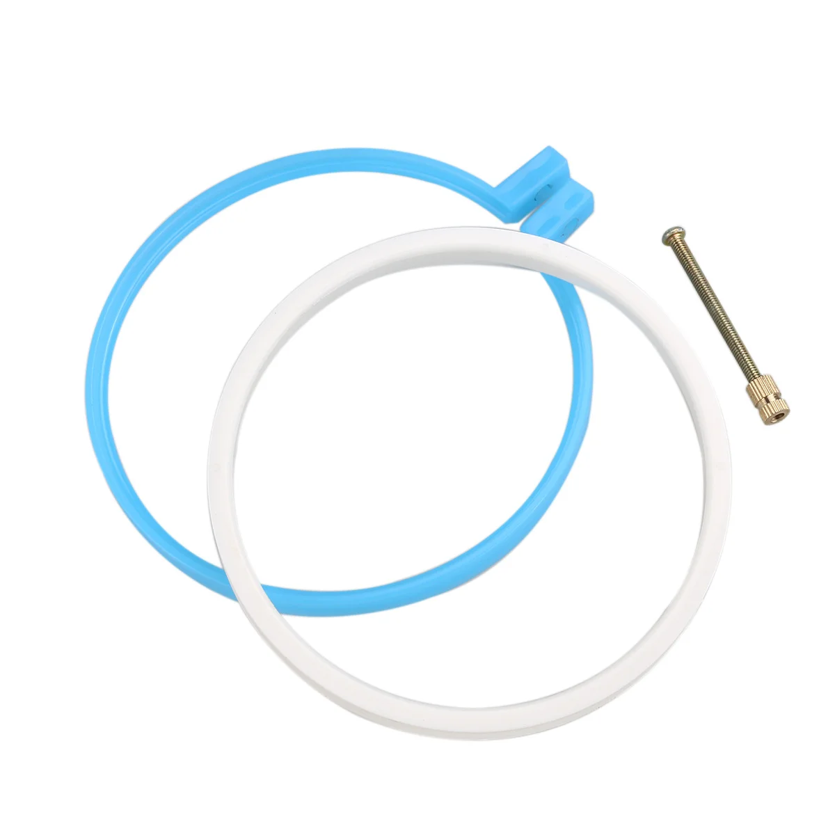 

5pcs 12.7Cm 16.5Cm 20Cm 24Cm 27.2Cm Plastic Embroidery Hoop Set Random Color For Cross Stitch Craft Work Embroidery Ring Tools