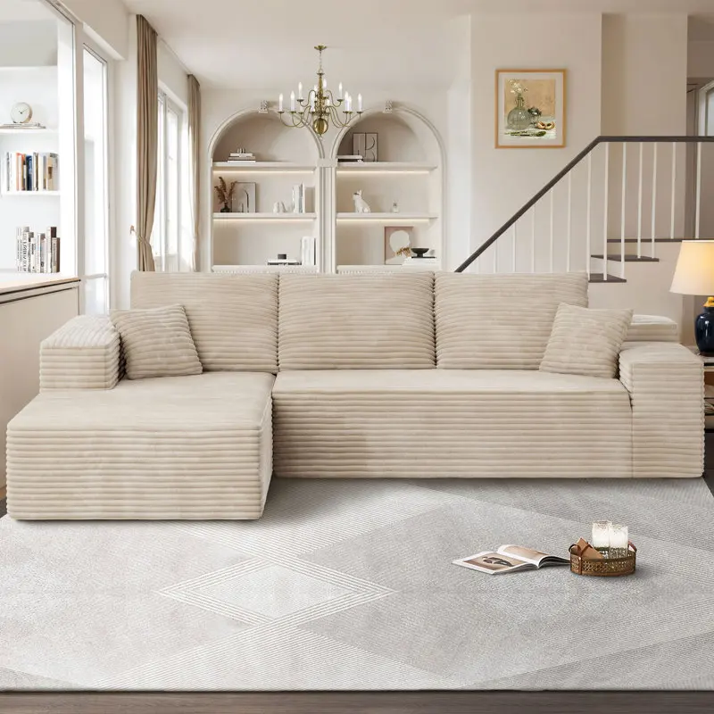 

Modern Giant Memory Foam Vacuum-Compressed Sofa Bed Couch Built-Up Style for Living Room Bedroom Fabric Upholstery for Hotels