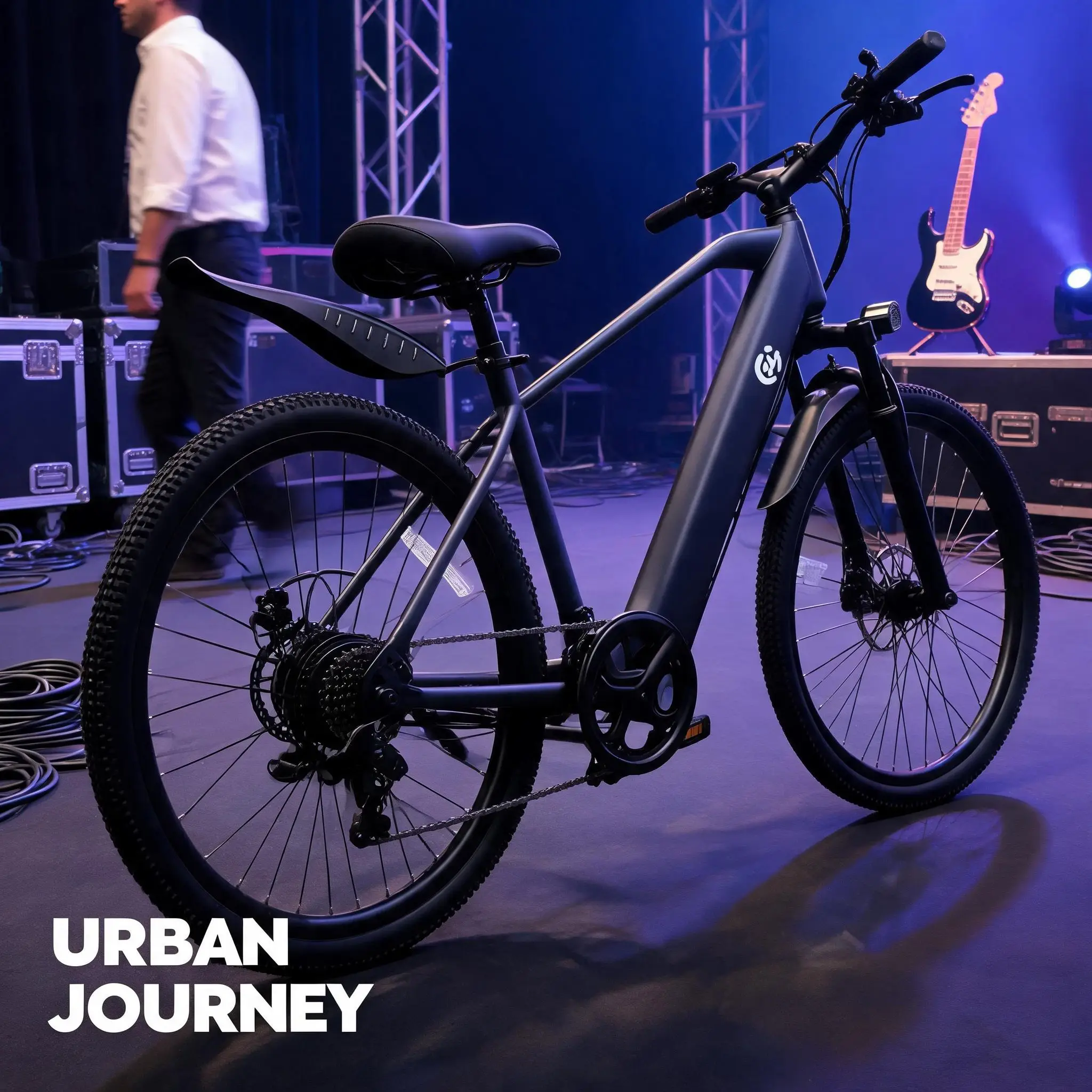 Safety Enhanced Cyber Monday E-bike, 500W Motor, mechanical disc brake, pedal assist, removable battery, secure travel on varied urban roads