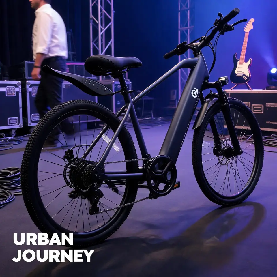 Safety Enhanced Cyber Monday E-bike, 500W Motor, mechanical disc brake, pedal assist, removable battery, secure travel on varied urban roads image 1