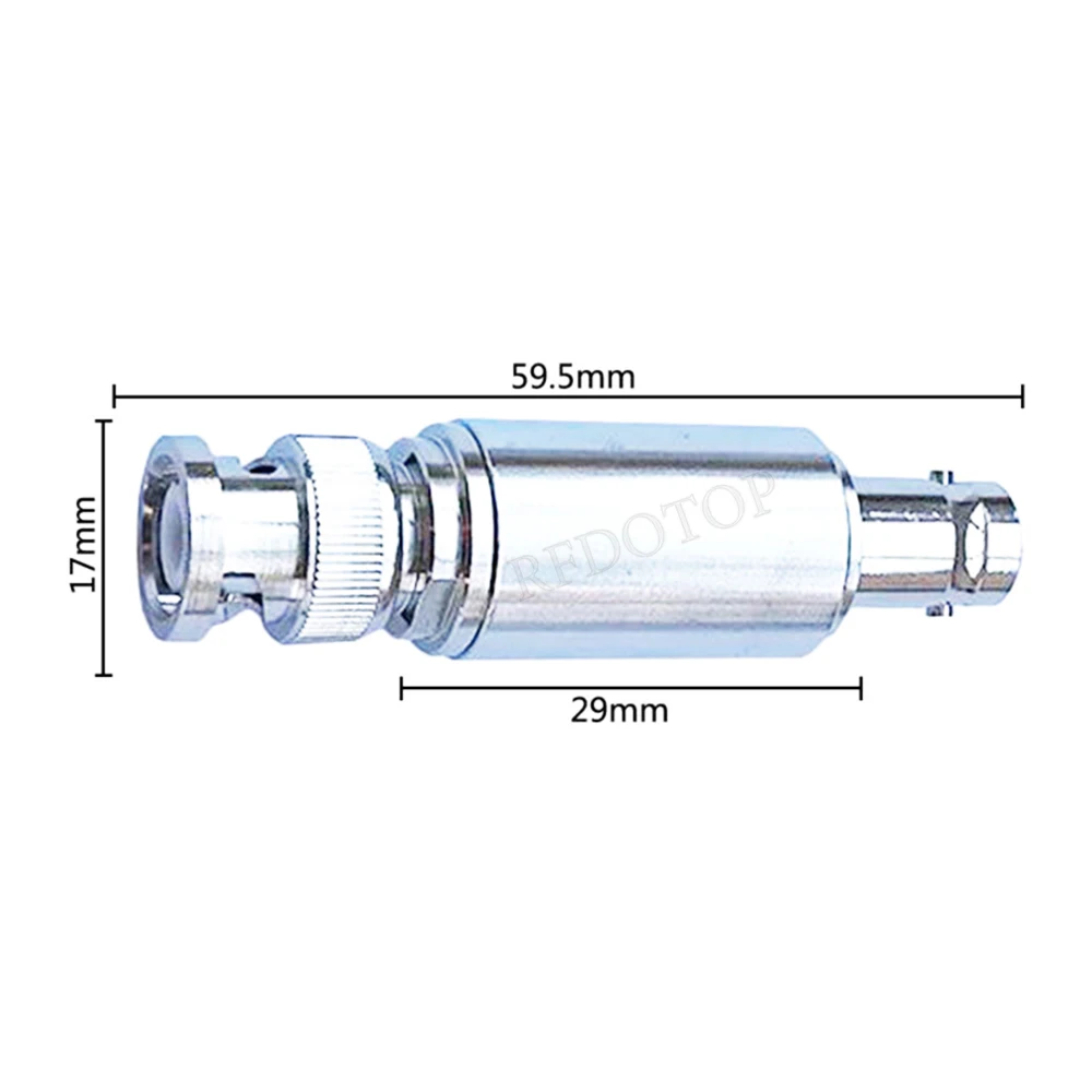 1Pcs 5W DC-Block BNC Male Plug to BNC Female Jack DC-3.0GHz RF Coaxial Block SWR≤1.2 DC blocker Connector 50ohm