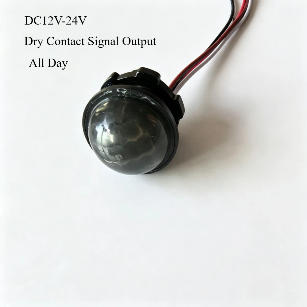 Mini 12V-24V Human Body Infrared Pir Motion Sensor Switch Switch Dry Contact Signal Output for 1 Second