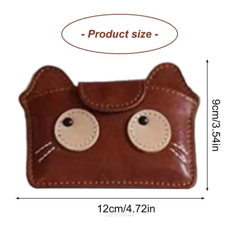 X5XA Artistic Cats Theme Pocket Wallet โครงสร้างบางน้ำหนักเบาถือสิ่งของได้