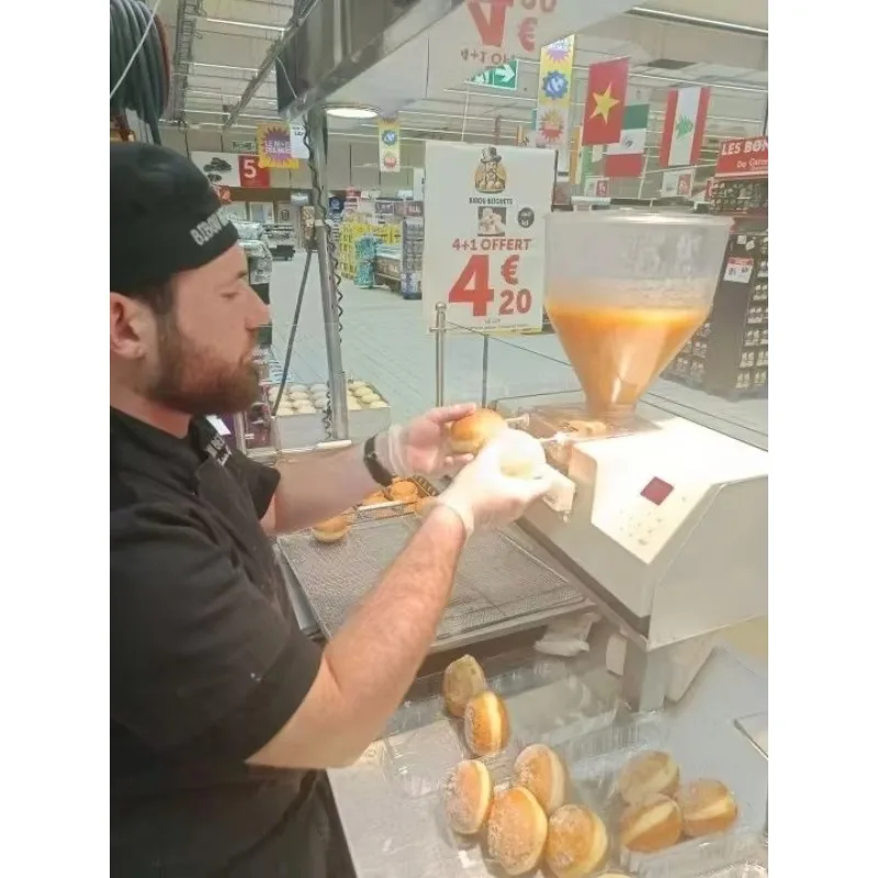 Edhard Automatic Donut Injector Making Machine High End Desktop Jelly Filler For Bakery Small Business Elevating