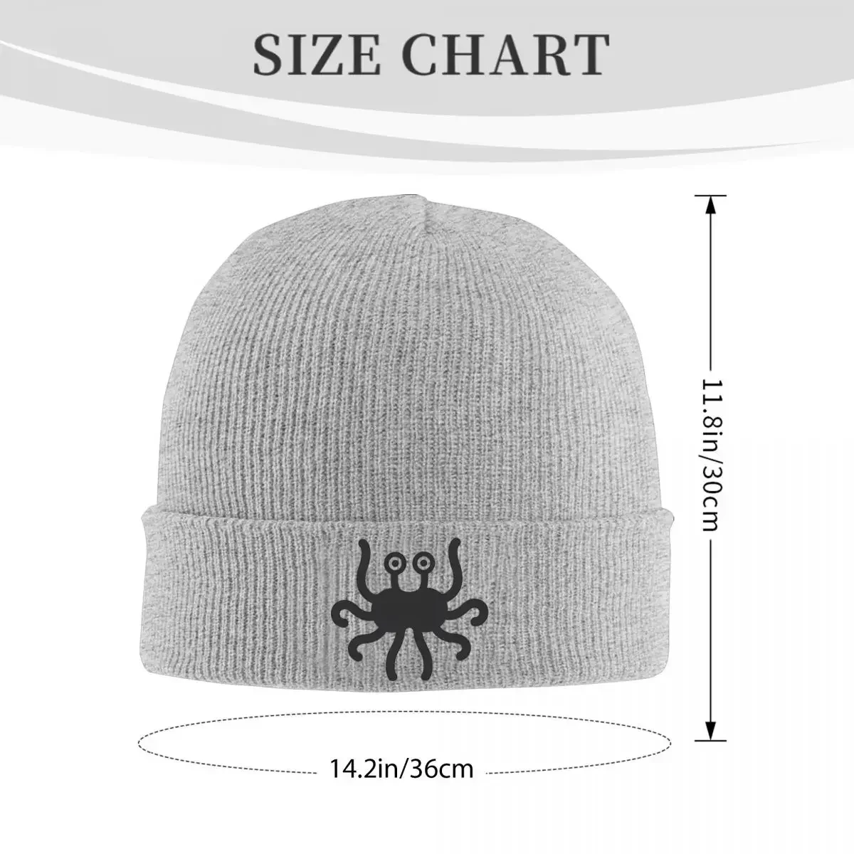 The Flying Spaghetti Monster Bonnet Hats logo Beanie Hats Graphic Knit Hat Spring Vintage Adult Unisex Kpop Elastic Cap